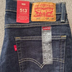 Levi's 513 Slim Straight Jeans - Dark Blue